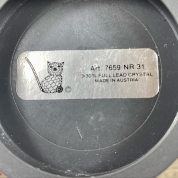 Swarovski Crystal Cat 1980s Figurine With
Wire Tail, Retired in Original Box. - Picture 12 of 14